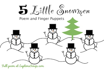 5 Little Snowmen - Laptime Songs