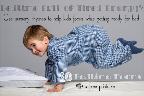 10 Bedtime Poems and a free printable